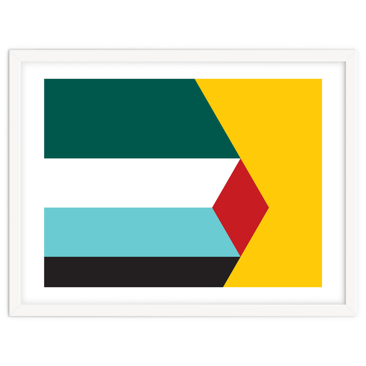 Geometric Shapes No. 43 - yellow & green