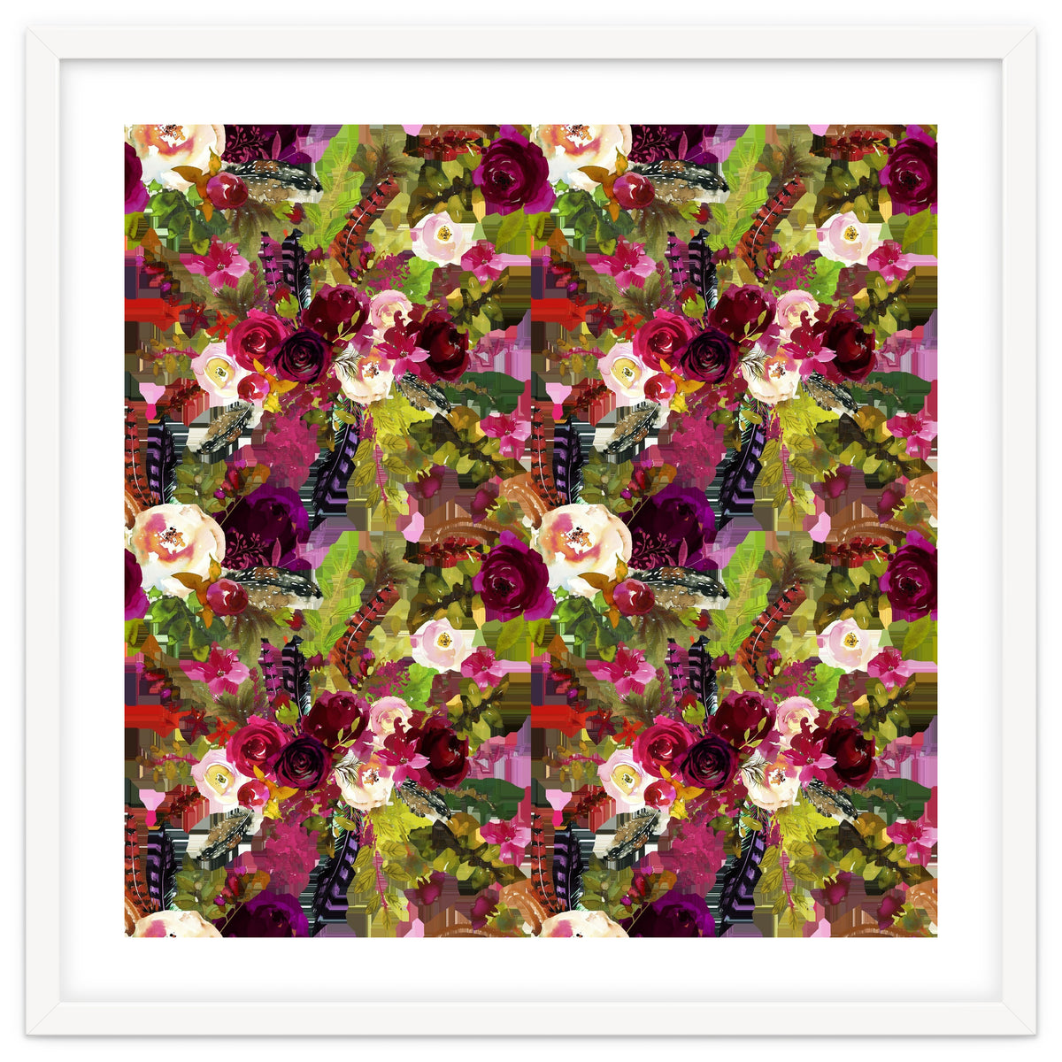 Water Colour Rose Pattern