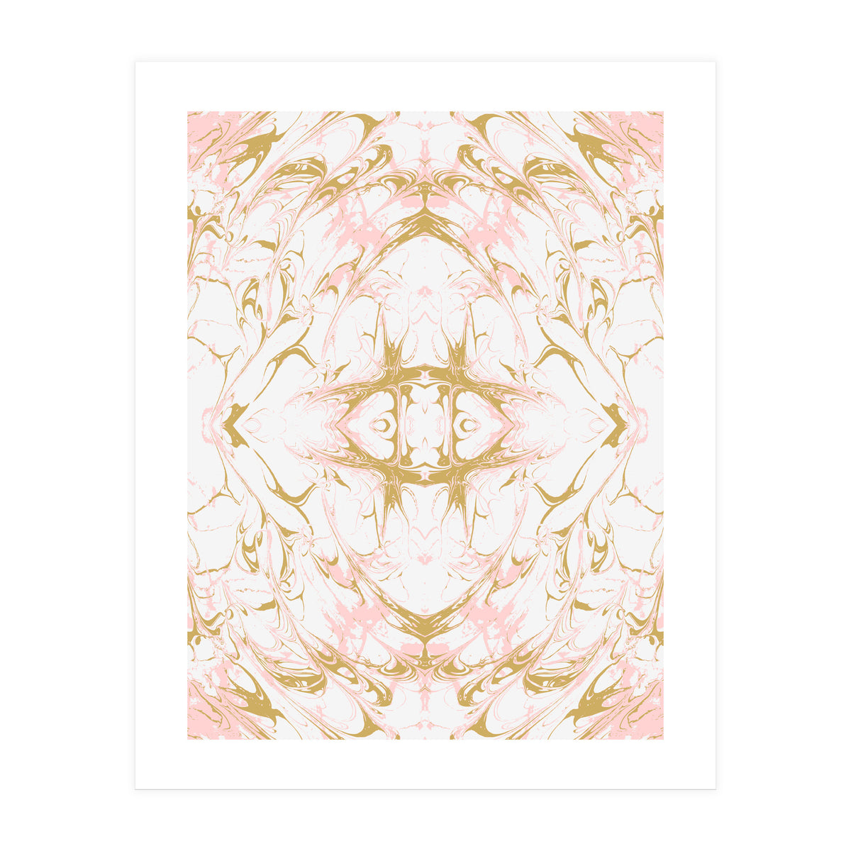 Pink mosaic marble 02 (Print Only)