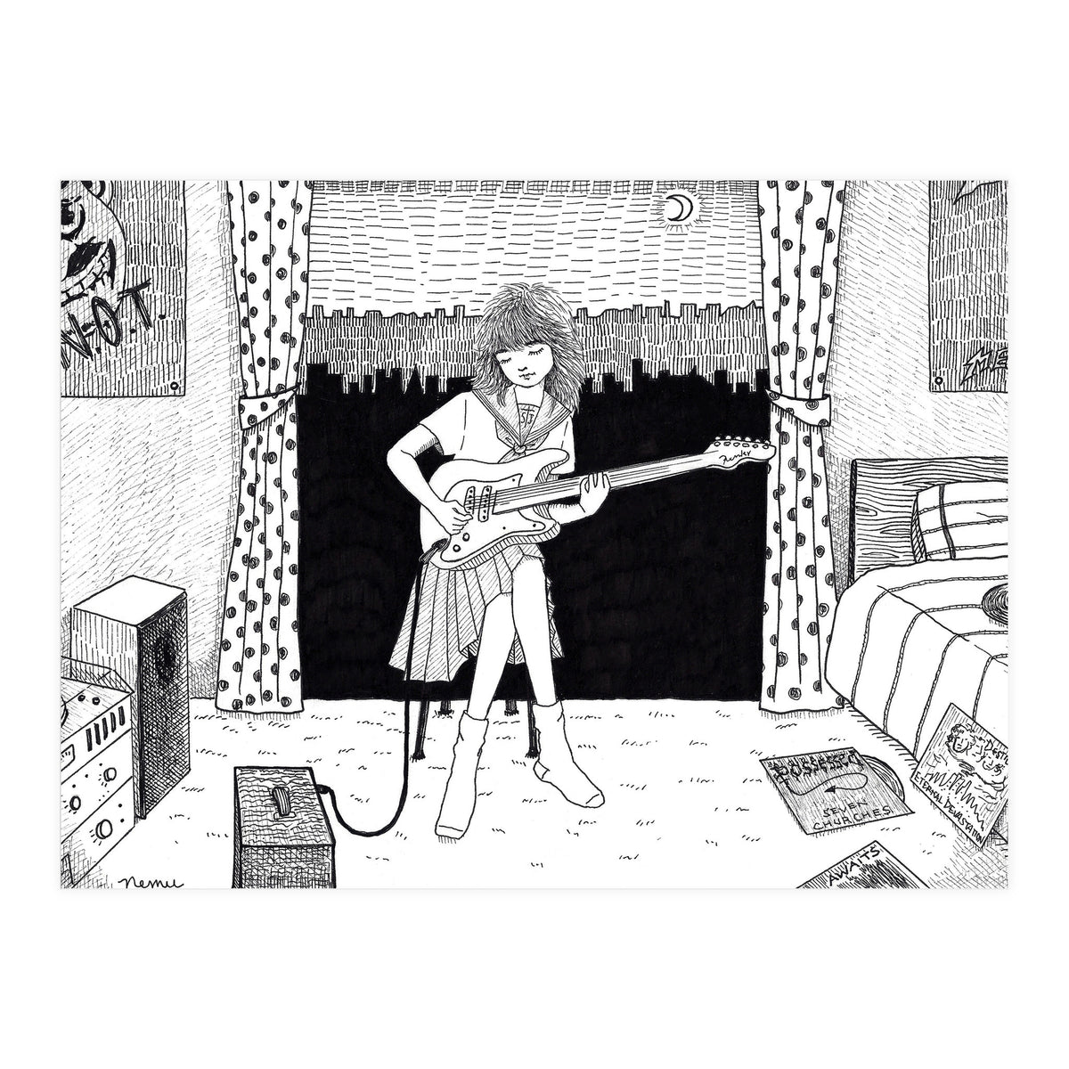 Teenager's Room In The 80's (Print Only)