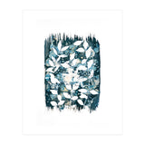 Indigo Blue Botanical Leaves No. 5 (Print Only) thumbnail
