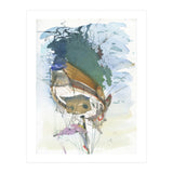 Yacht painting art watercolor (Print Only) thumbnail