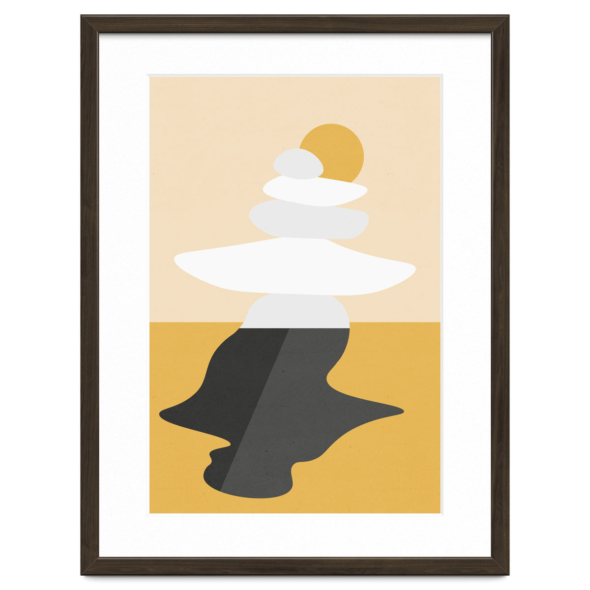 Abstract Cairn - Golden Desert