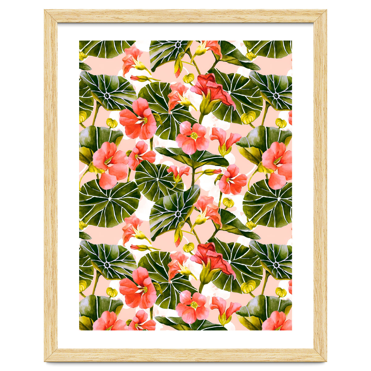 Nasturtiums watercolor 03