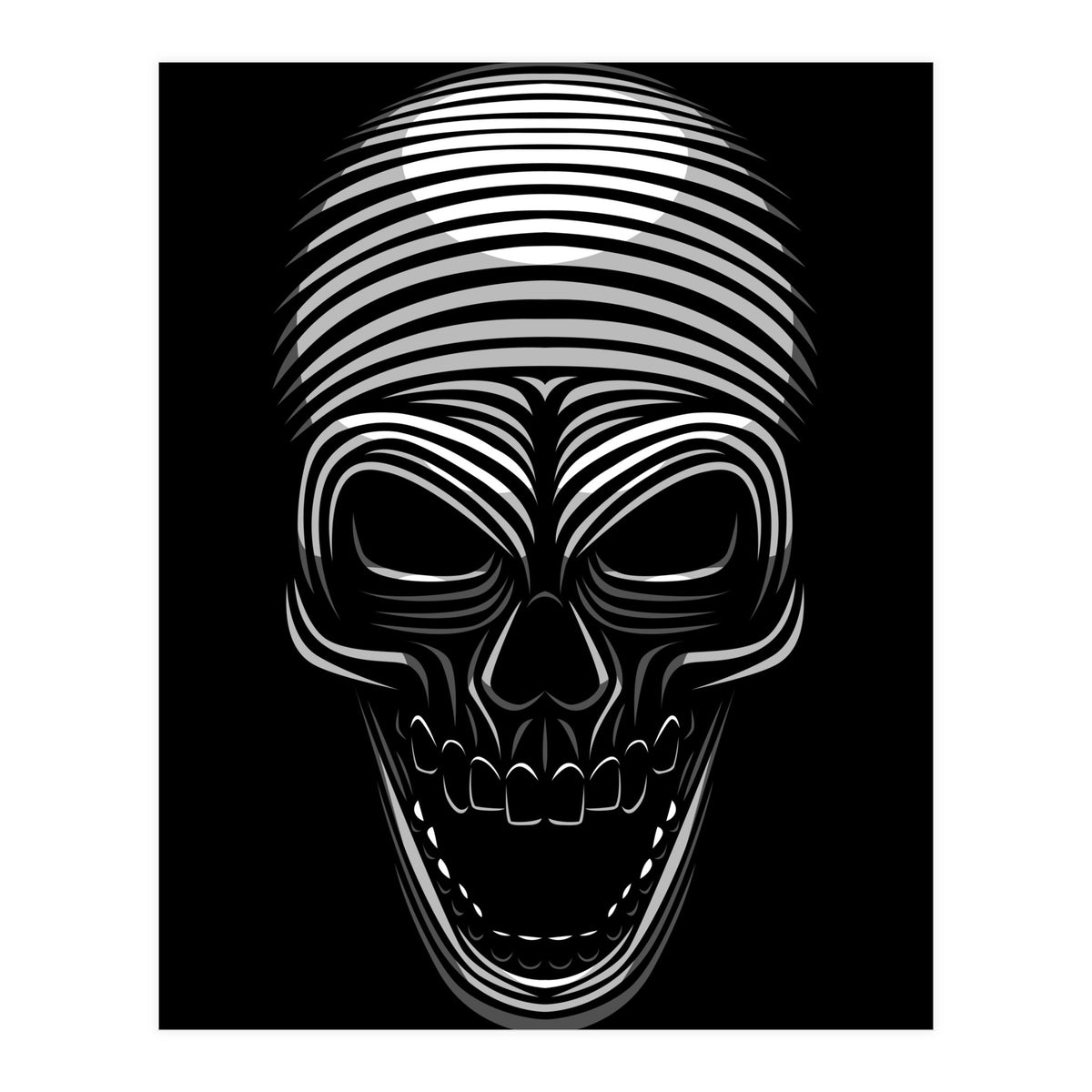 Lines Skull (Print Only)