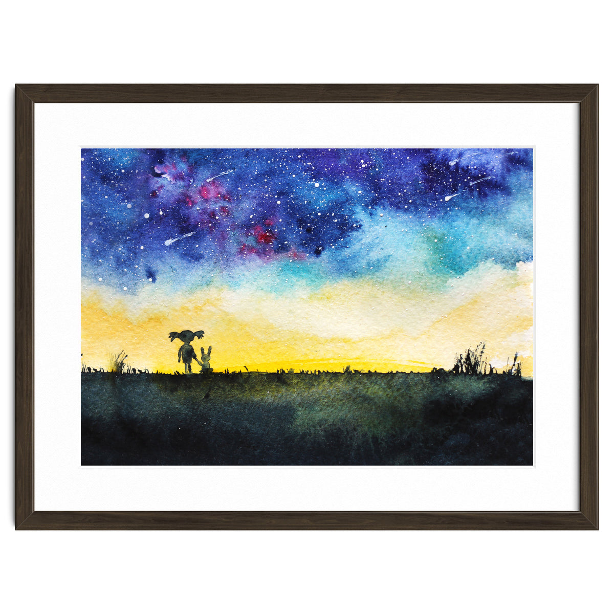 Baby girl's wishes || watercolor for nursery, kids room