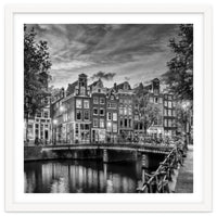 AMSTERDAM Idyllic impression from Singel | Monochrome