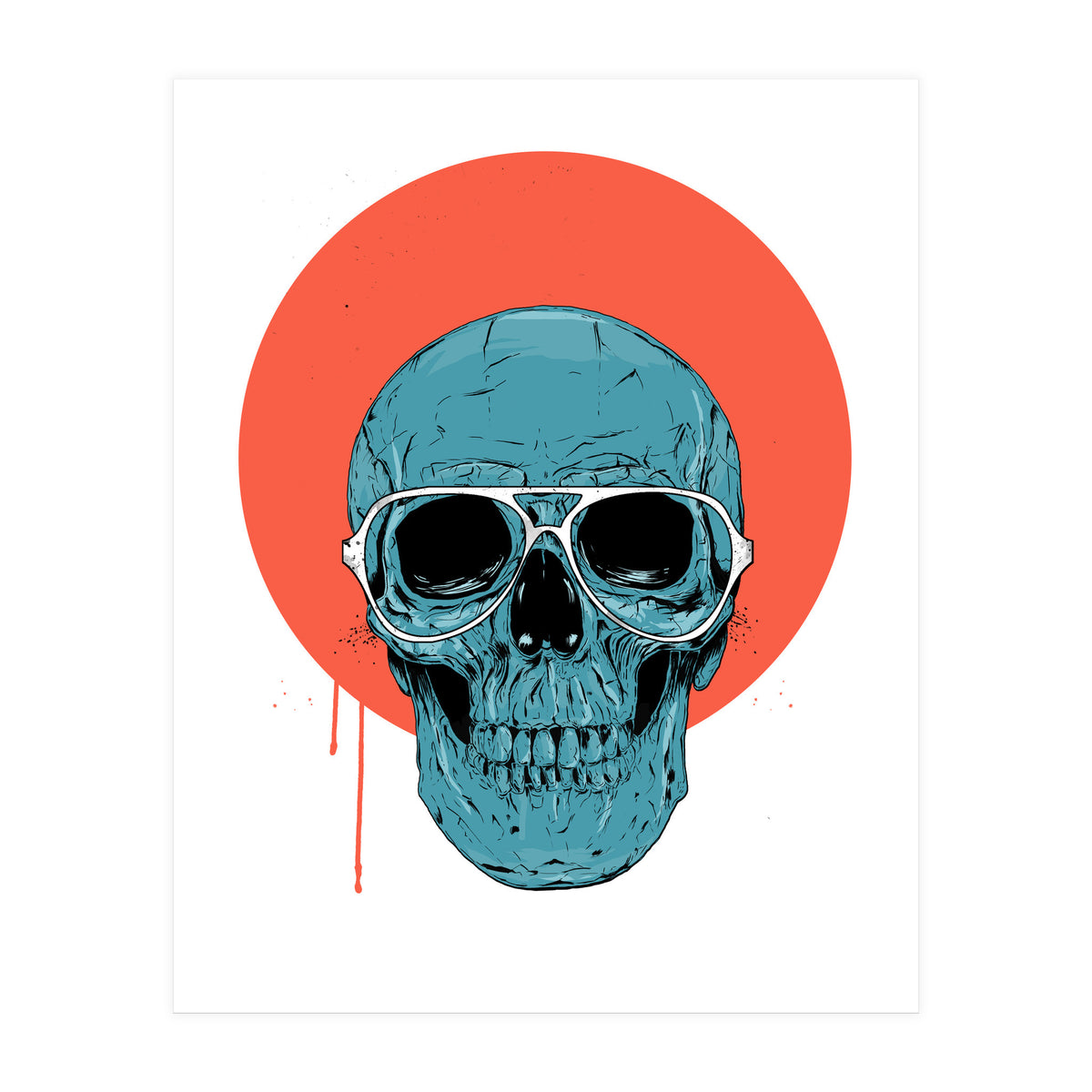 Blue Skull II (Print Only)