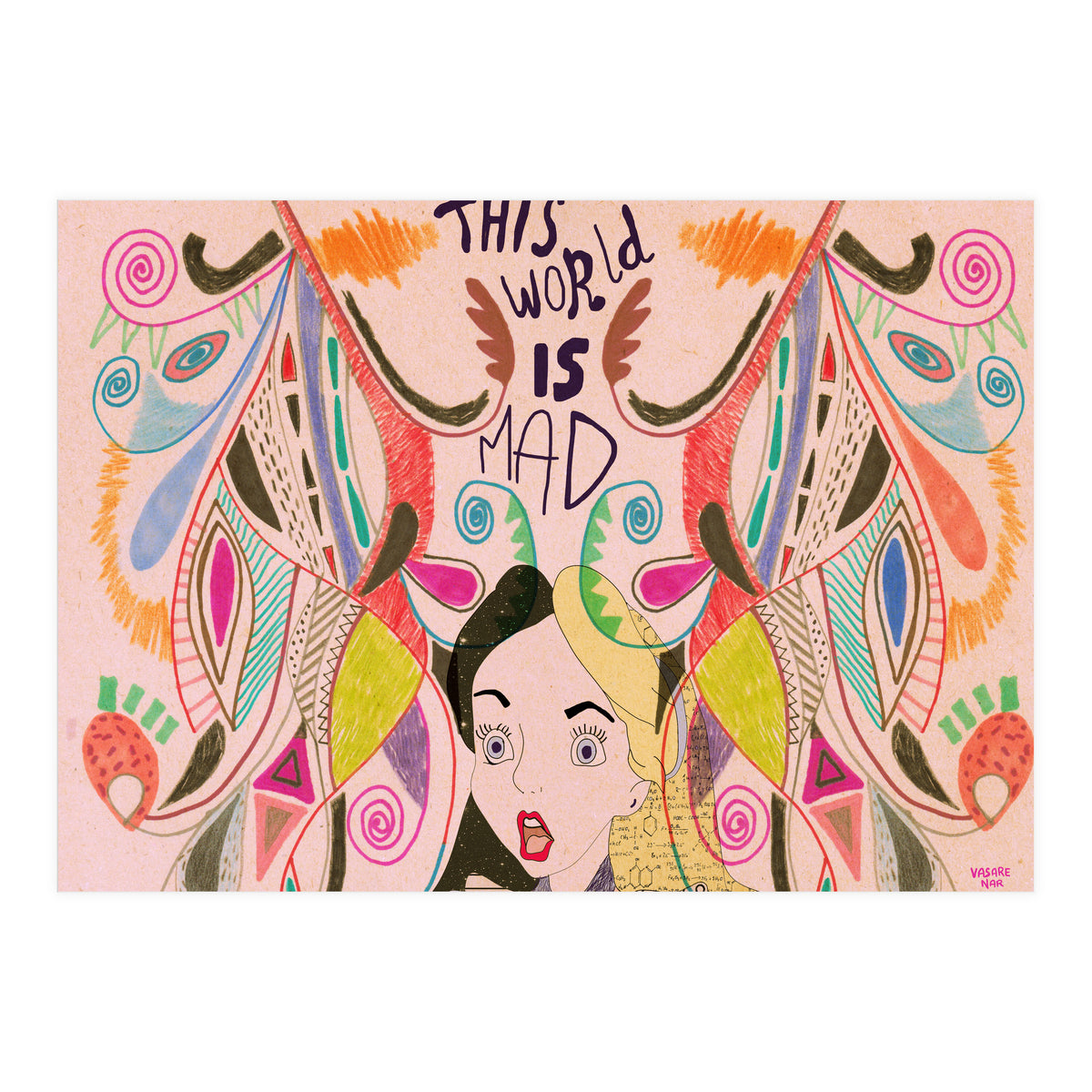 Alice In Wonderland illustration (Print Only)