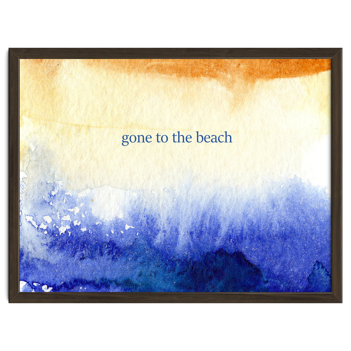 Gone to the beach || watercolor