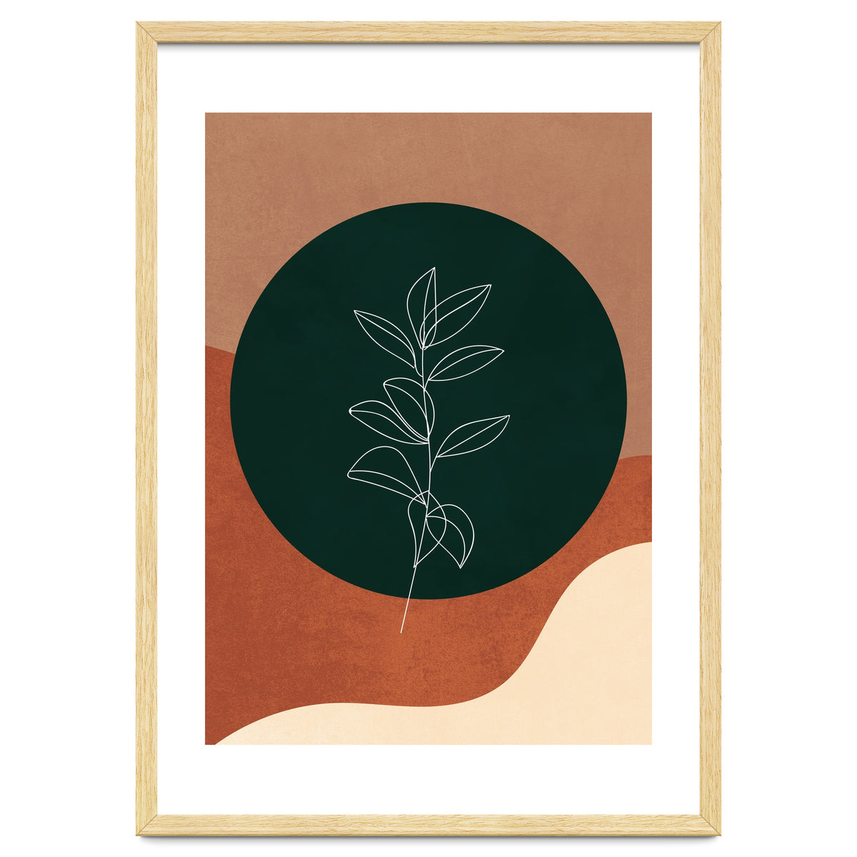 Geometrical Minimalist Boho Abstract