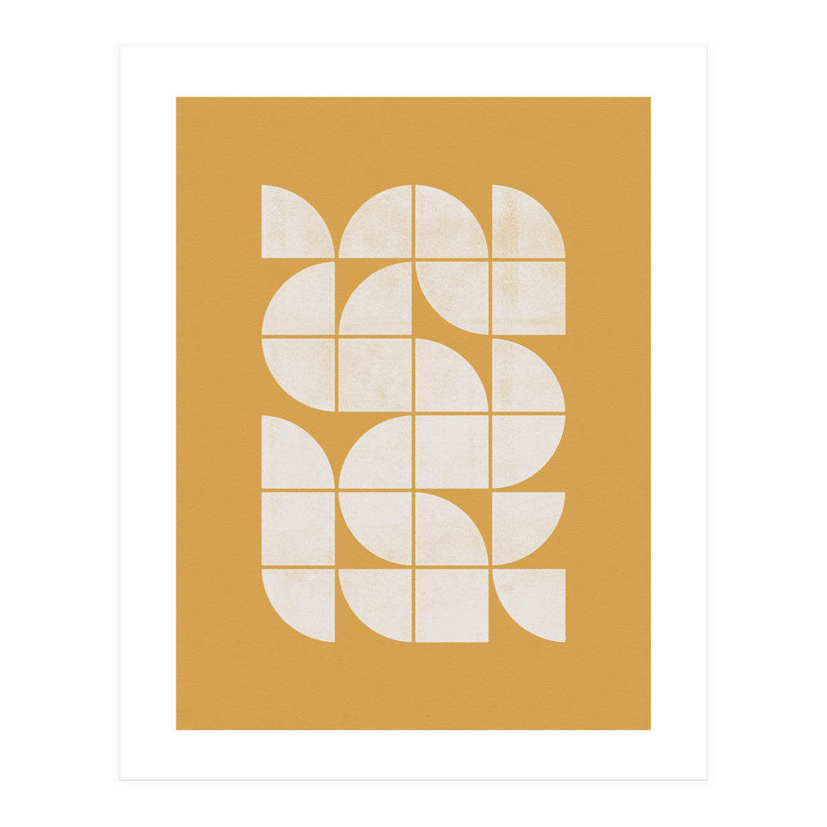 Mid-Century Modern No.26 - Woodblock Print (Print Only)