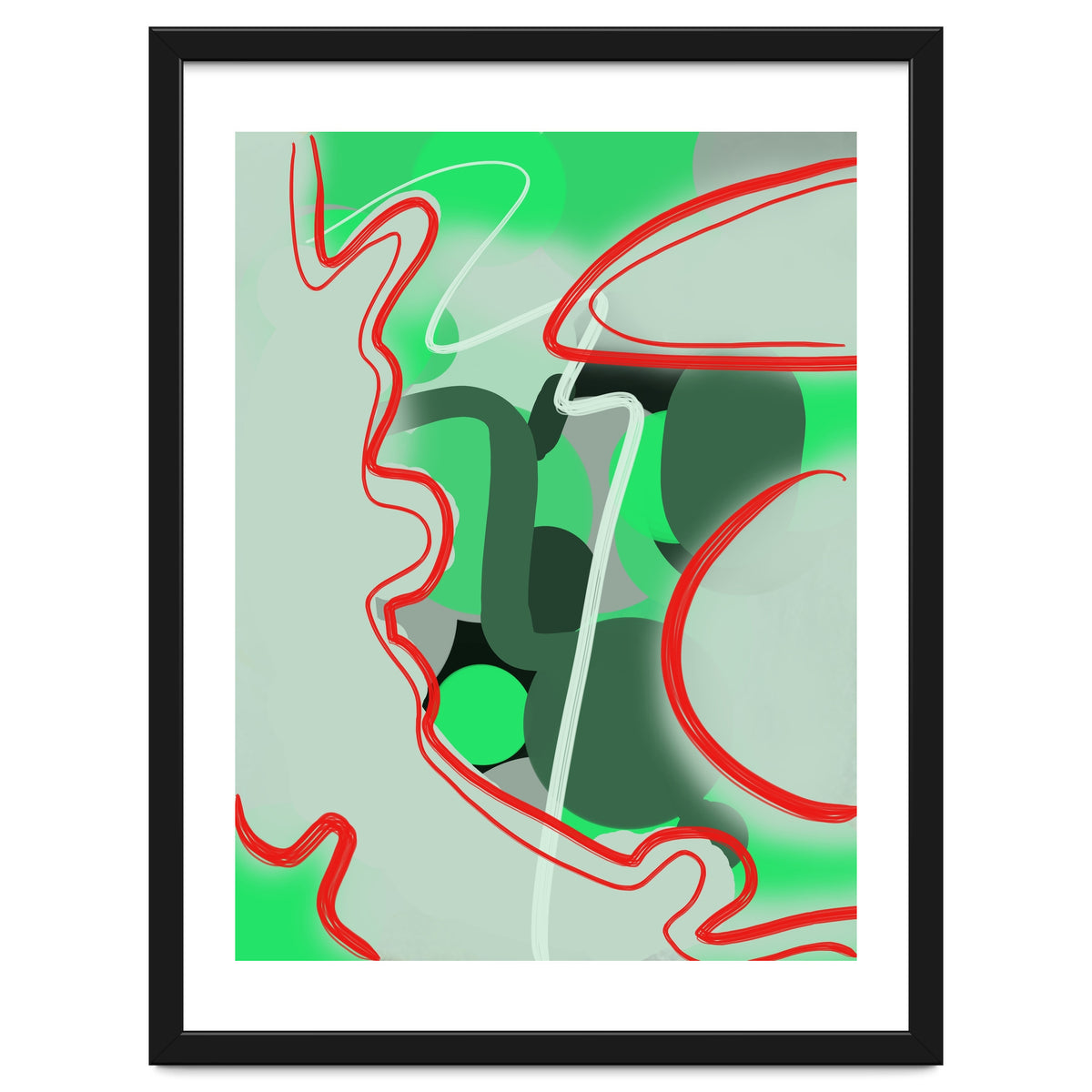 Abstraction In Complementary Colors 1