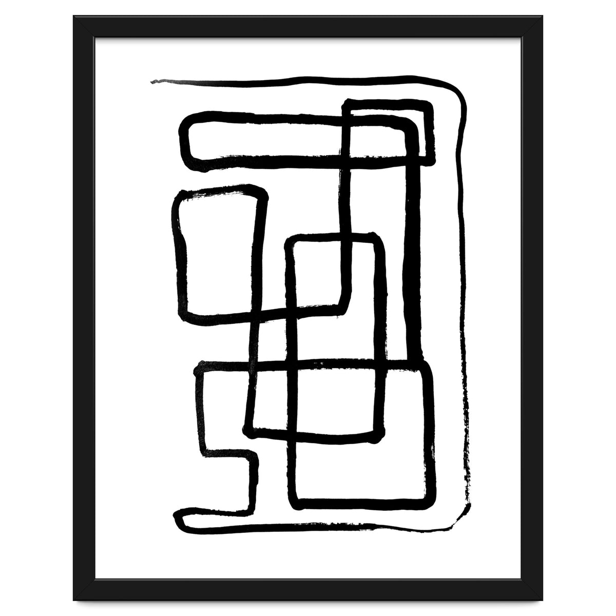 Maze Line Art
