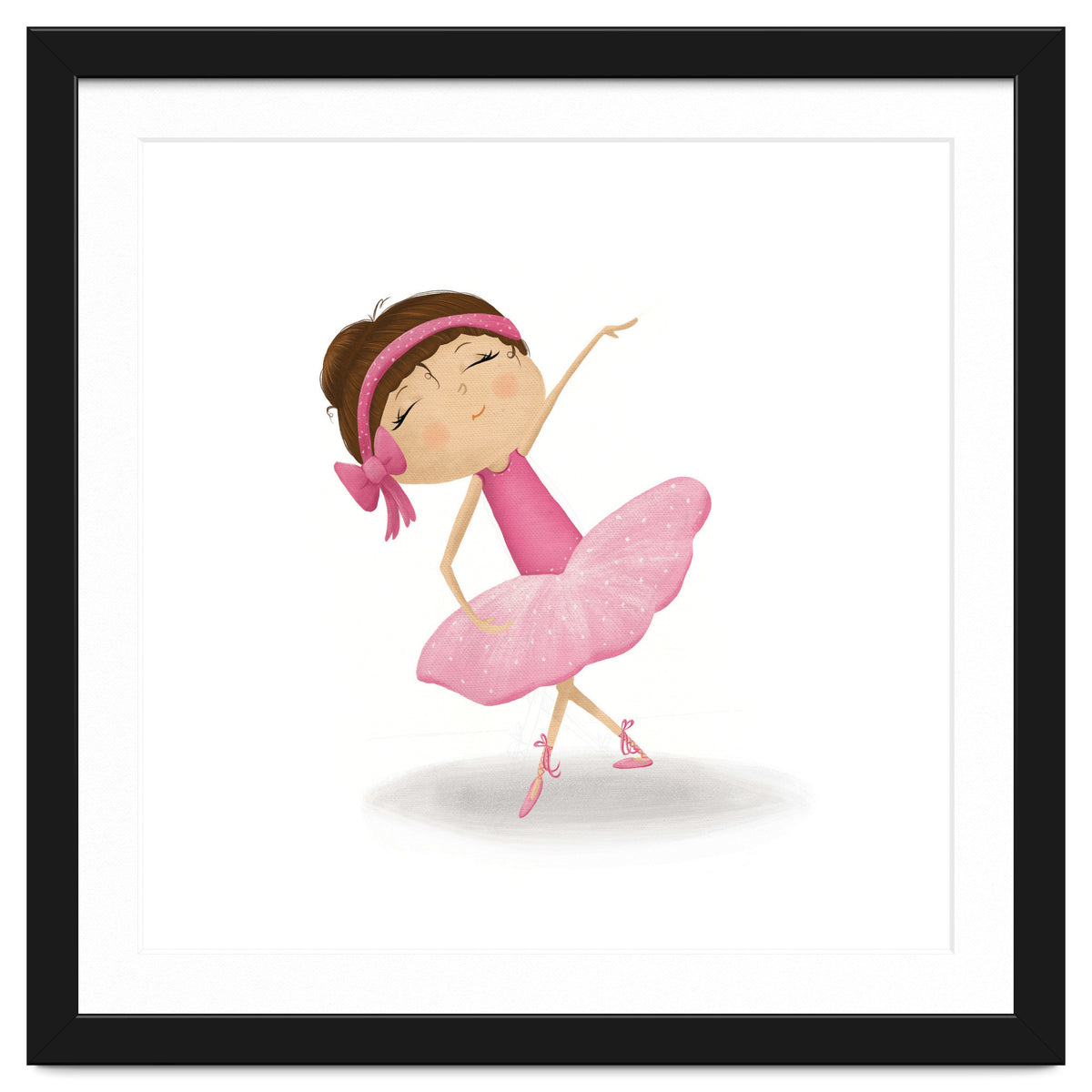 Adorable Plie Ballerina Nursery Print