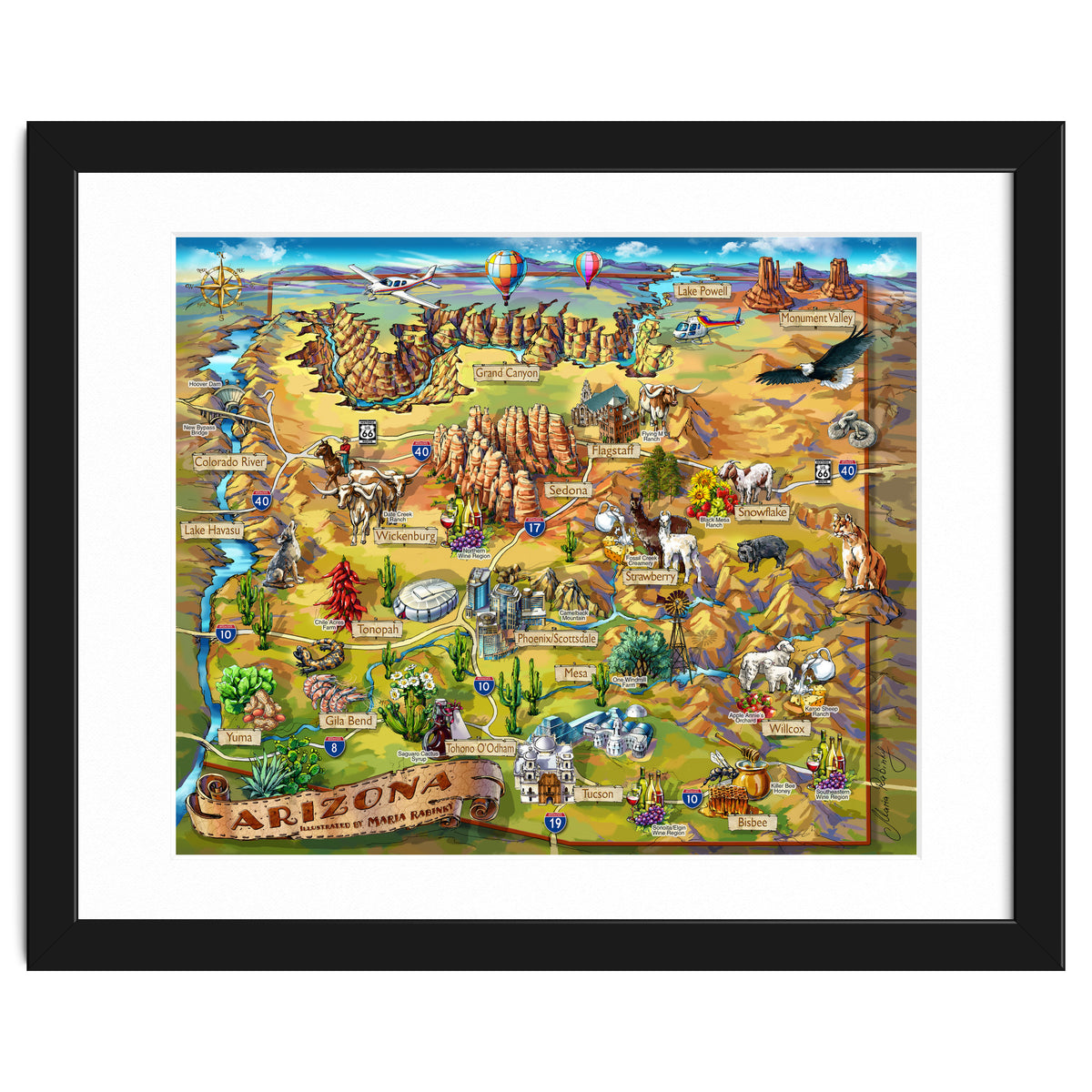 Arizona Illustrated Map