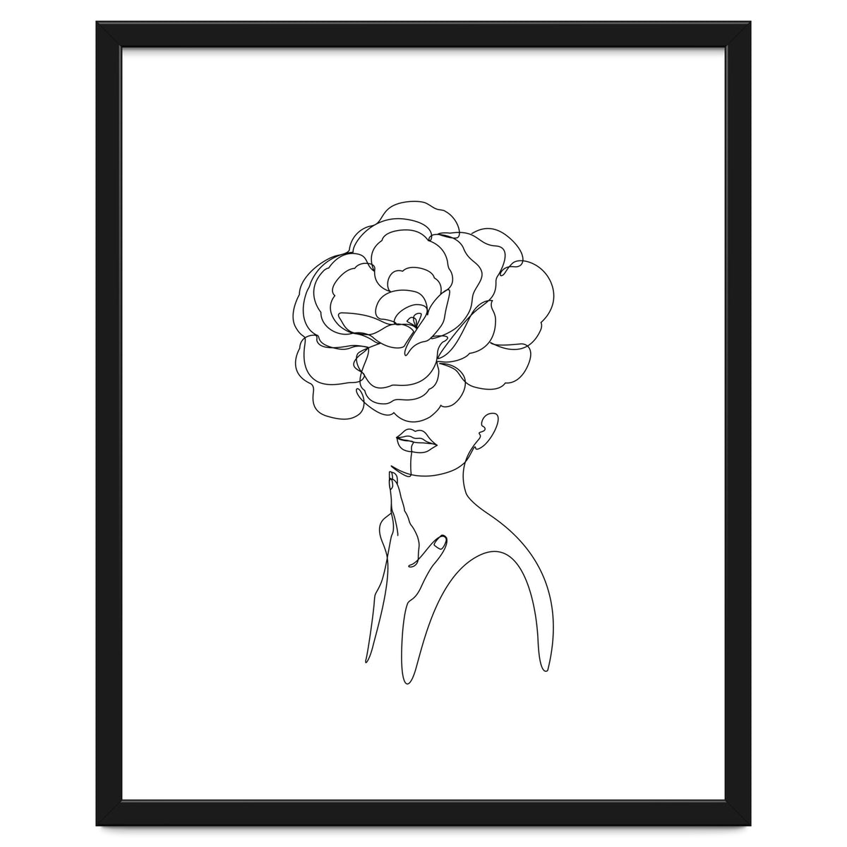 female flower line-a