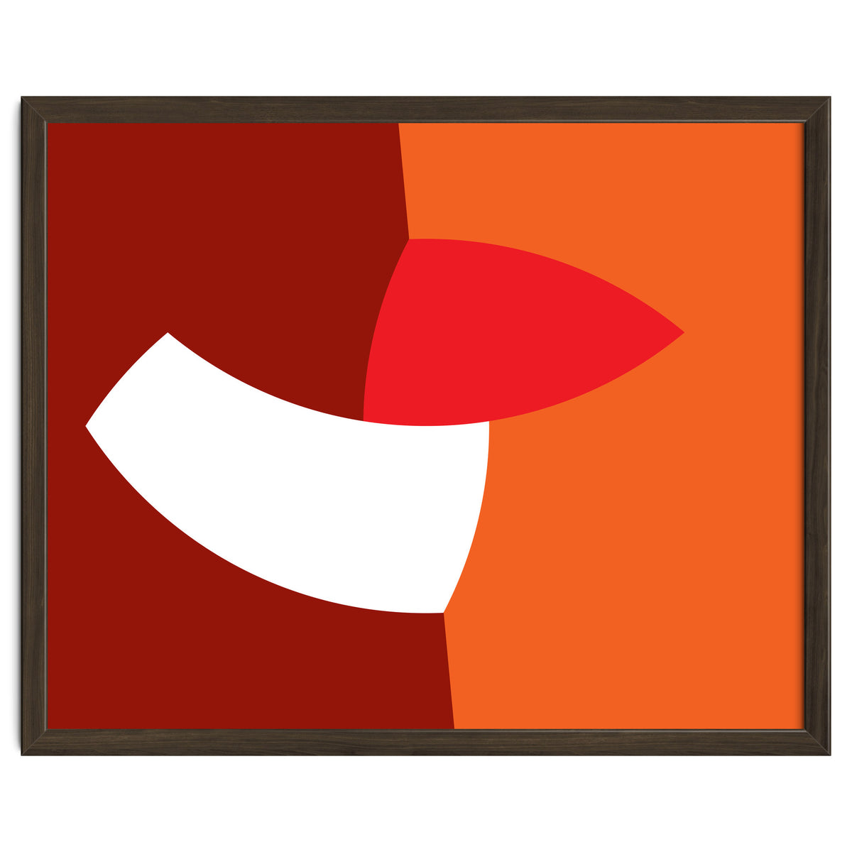 Geometric Shapes No. 66 - orange & reds