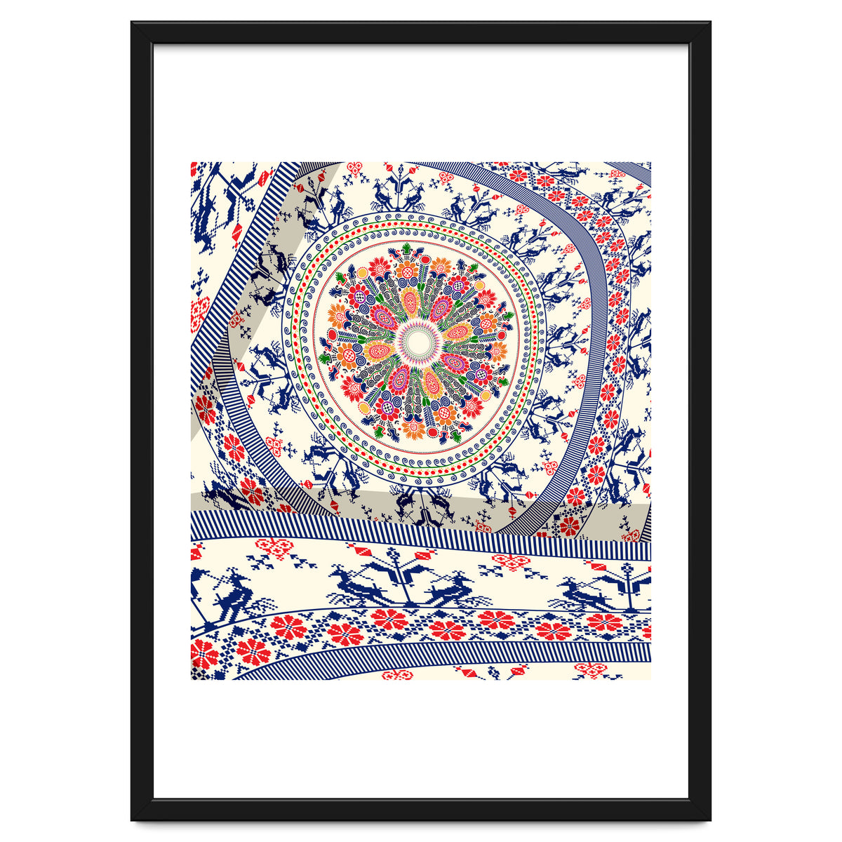 Romanian embroidery background 4