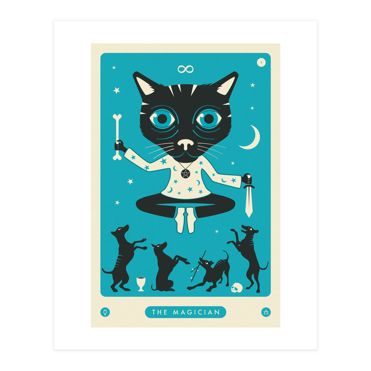 TAROT CARD CAT: THE MAGICIAN (Print Only)