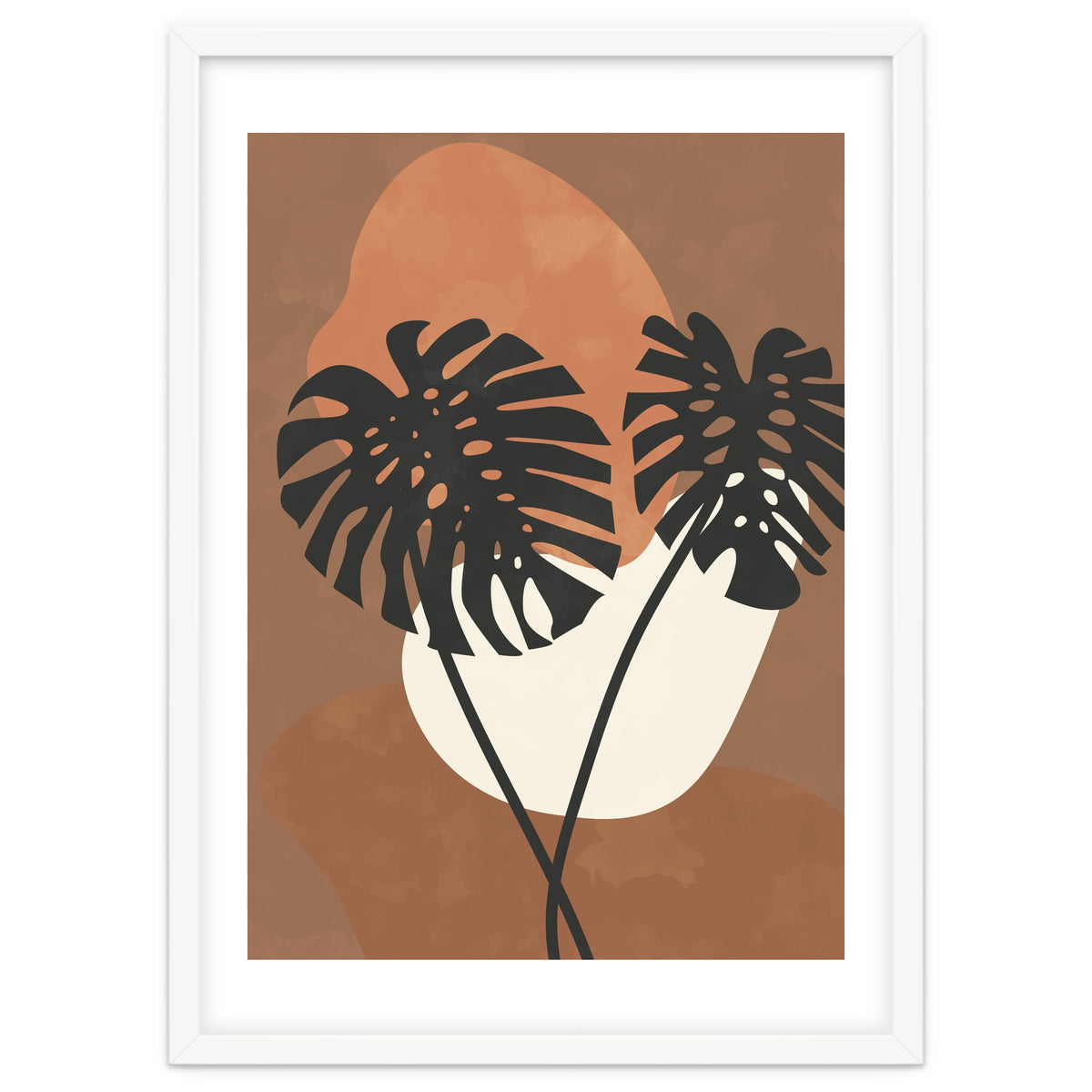 Boho Earth Tones Monstera