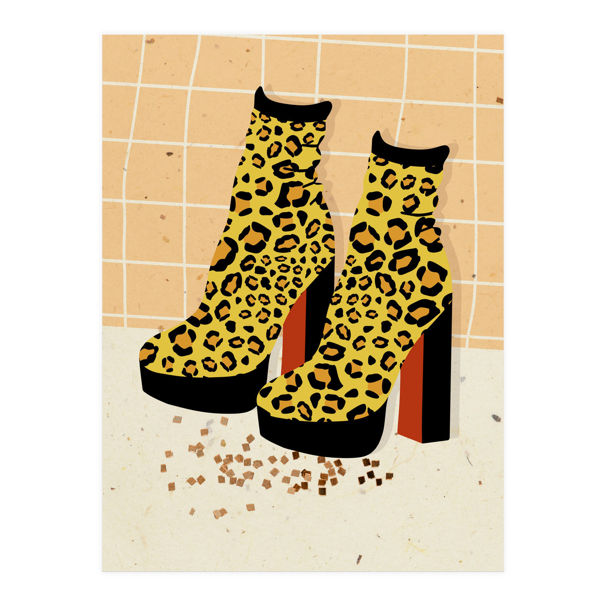 Leopard Disco Platforms (Print Only)