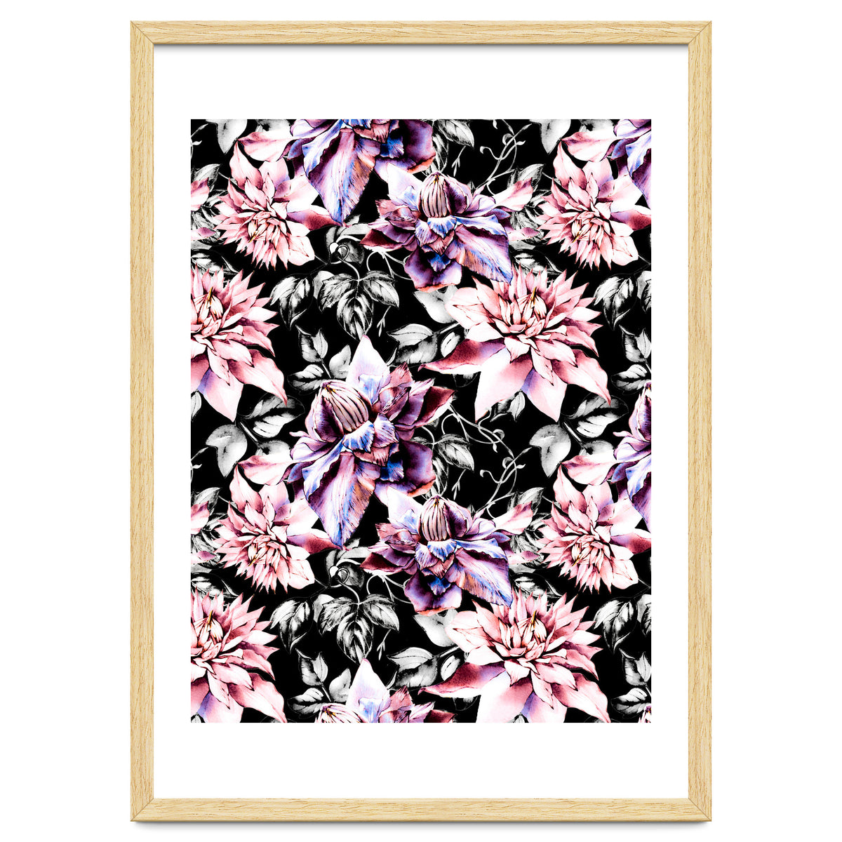 Pink bloom in the dark