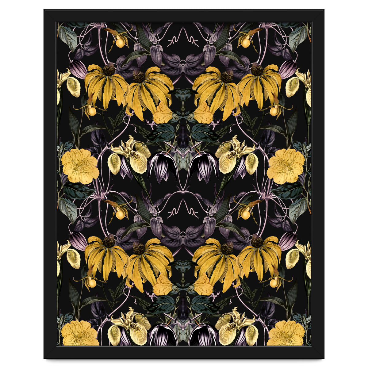 Nocturnal botanical garden kaleidoscope