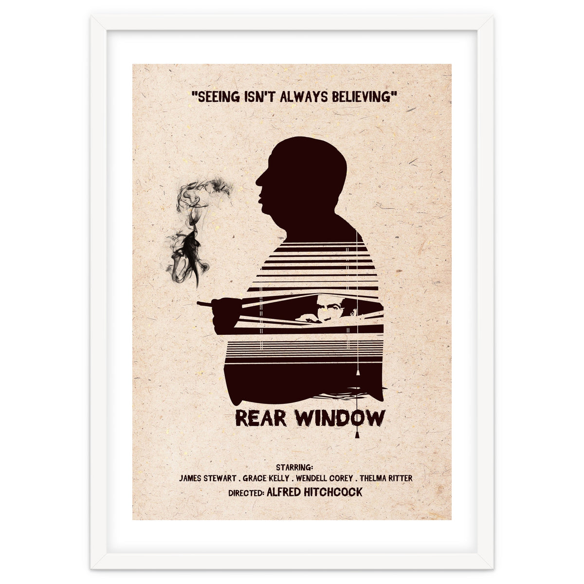 Hitchcock Rear Window movie poster