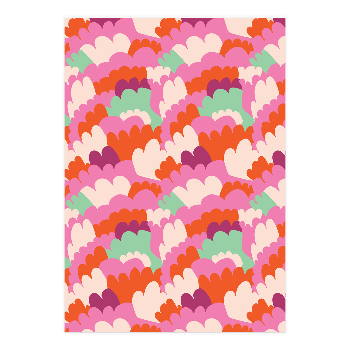 Cute Rainbow Abstract Pattern (Print Only)