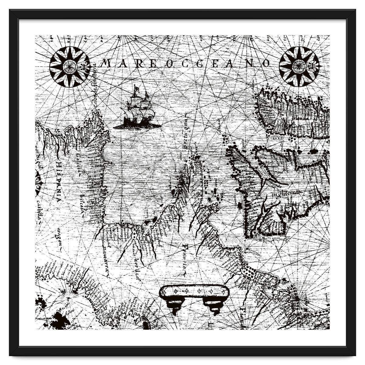 Antique Mercant Map