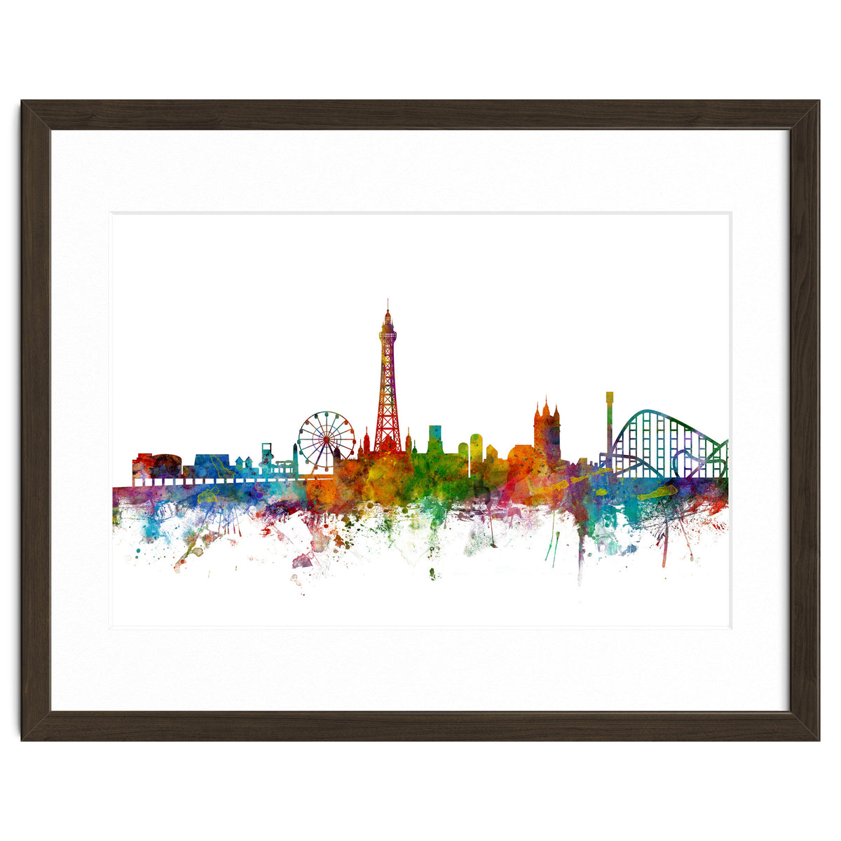 Blackpool England Skyline