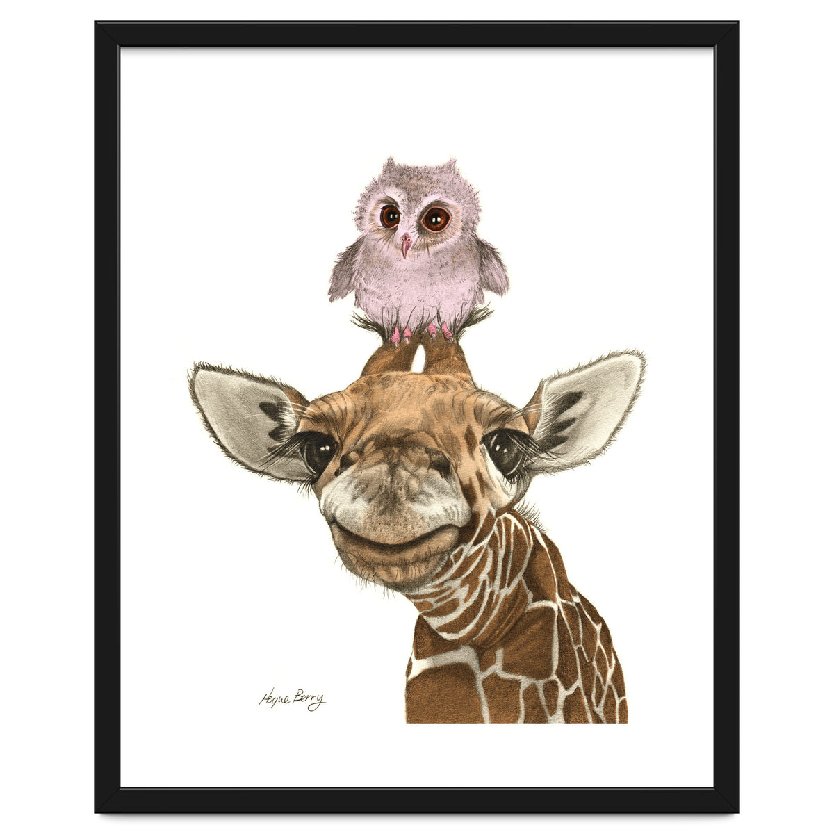 Giraffe and Owl