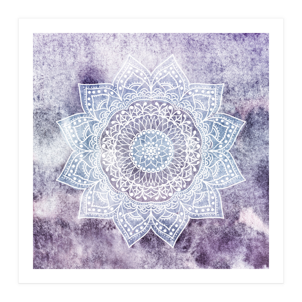 Deep Purple Mandala  (Print Only)