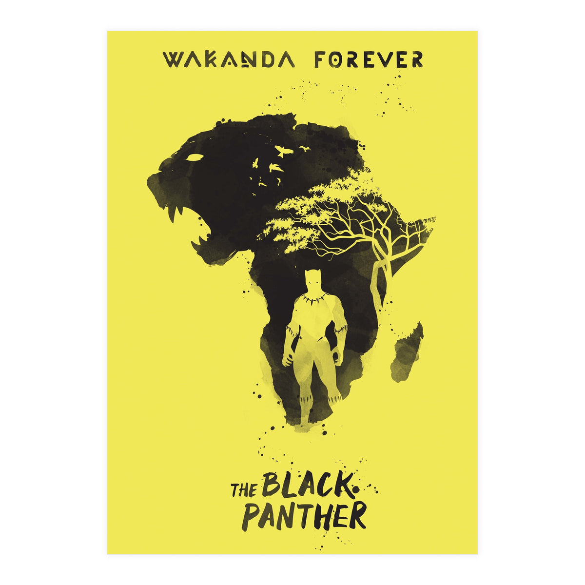 Black Panther movie poster (Print Only)