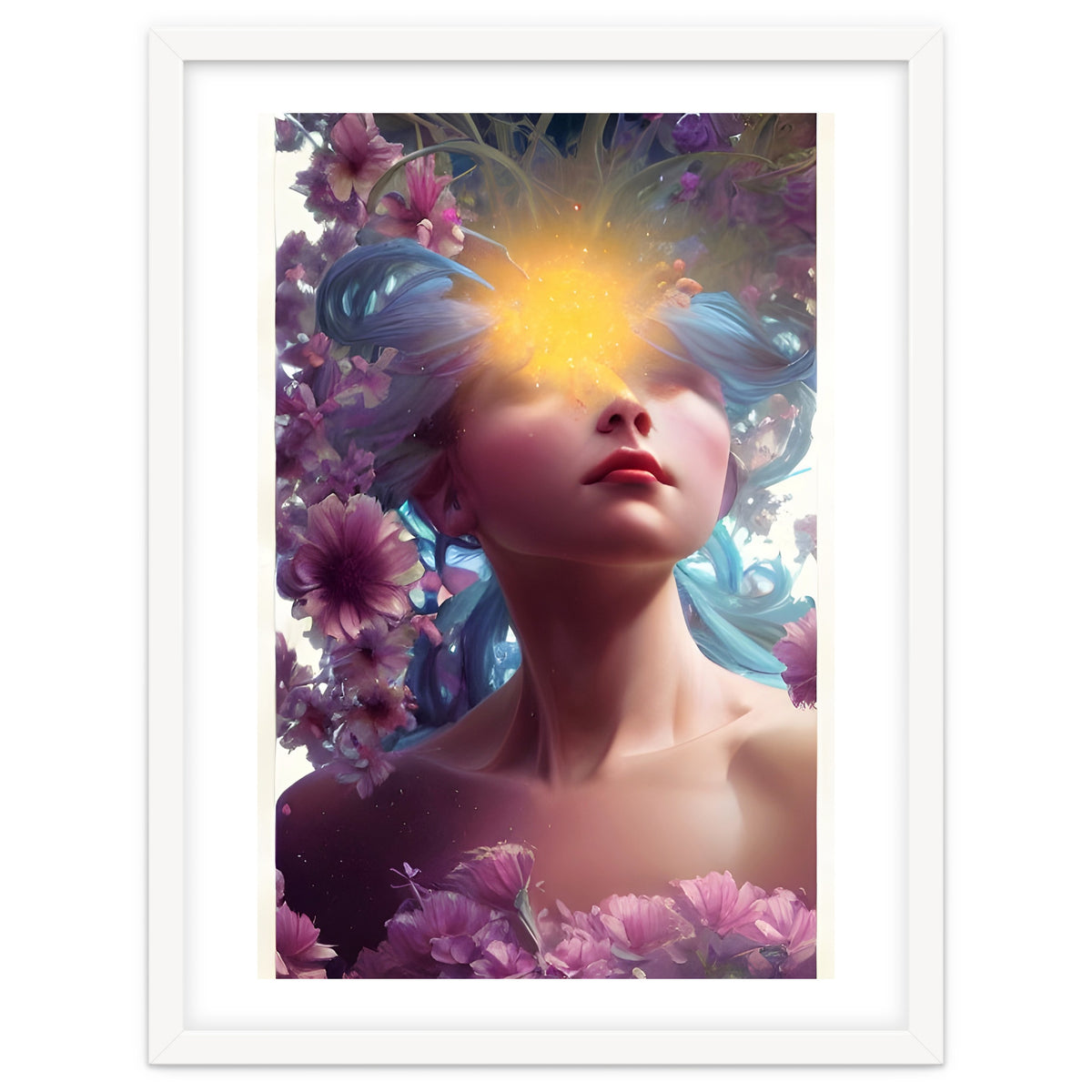 Vicky's Head In The Floral Clouds