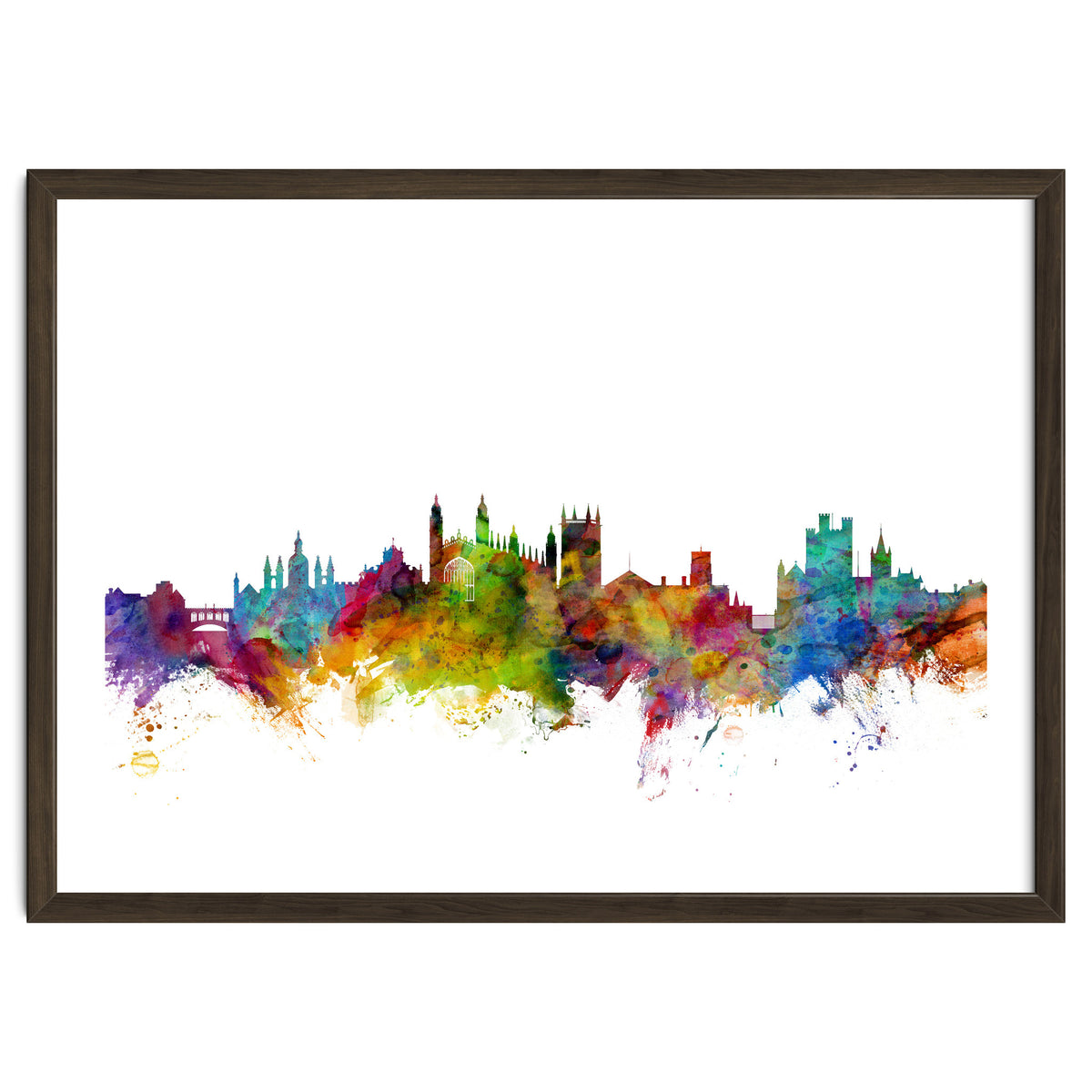 Cambridge England Skyline