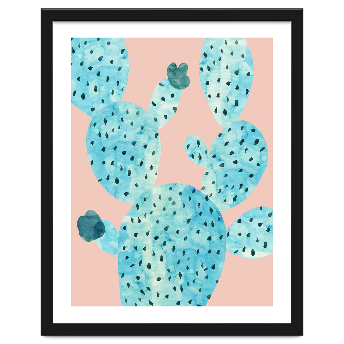 Watercolor of cacti III