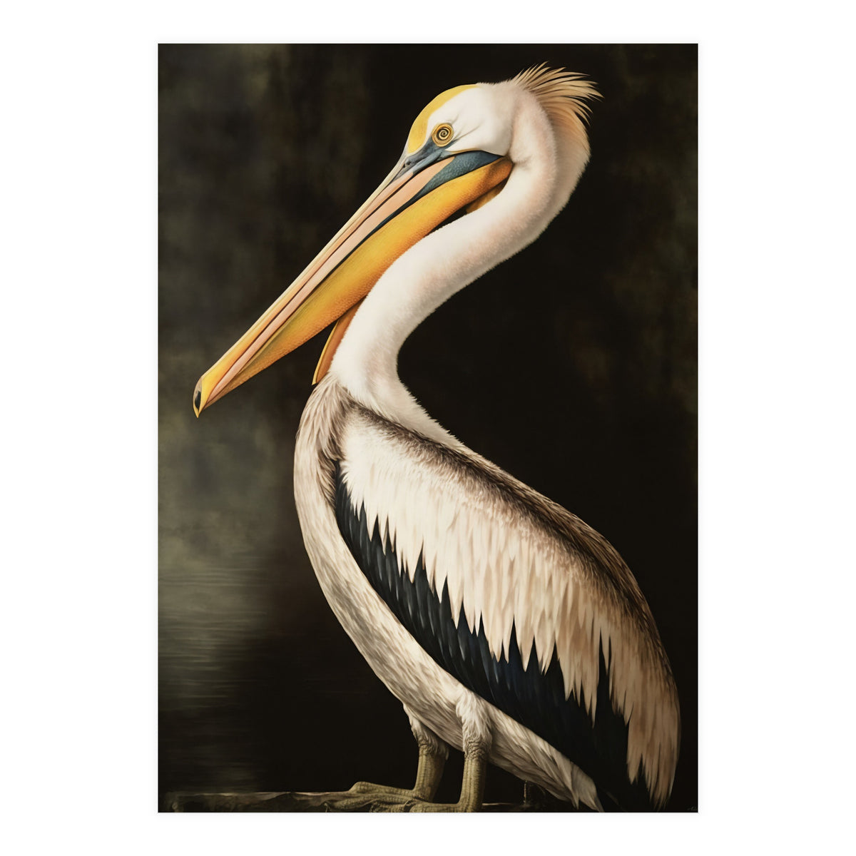 Pelican Oil Painting (Print Only)