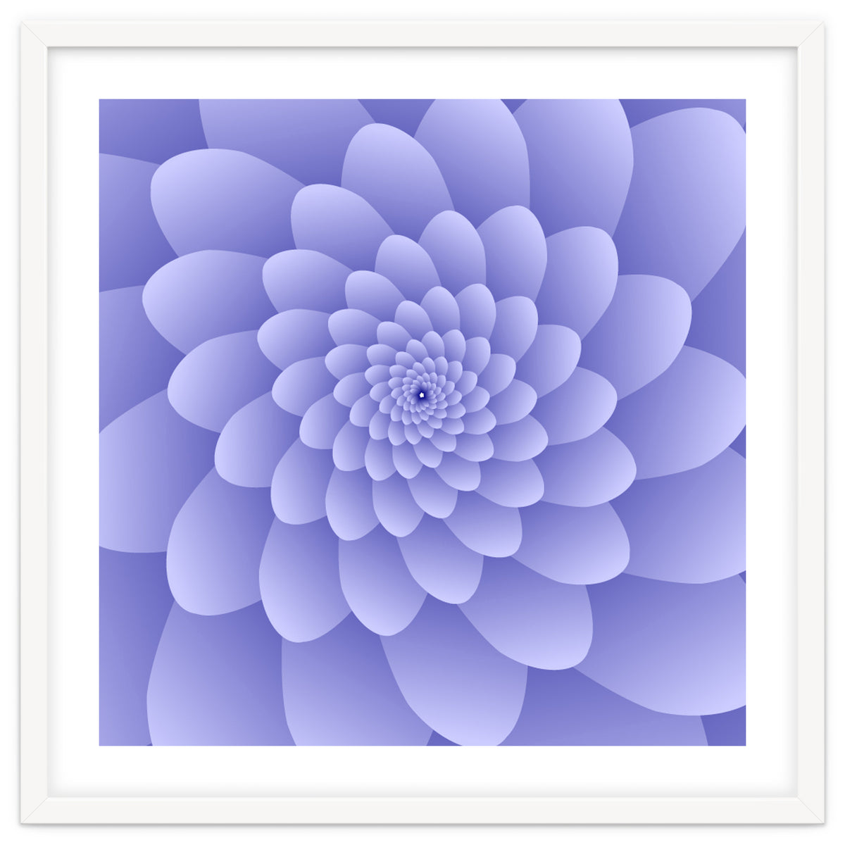 3 D Modern Purple Floral