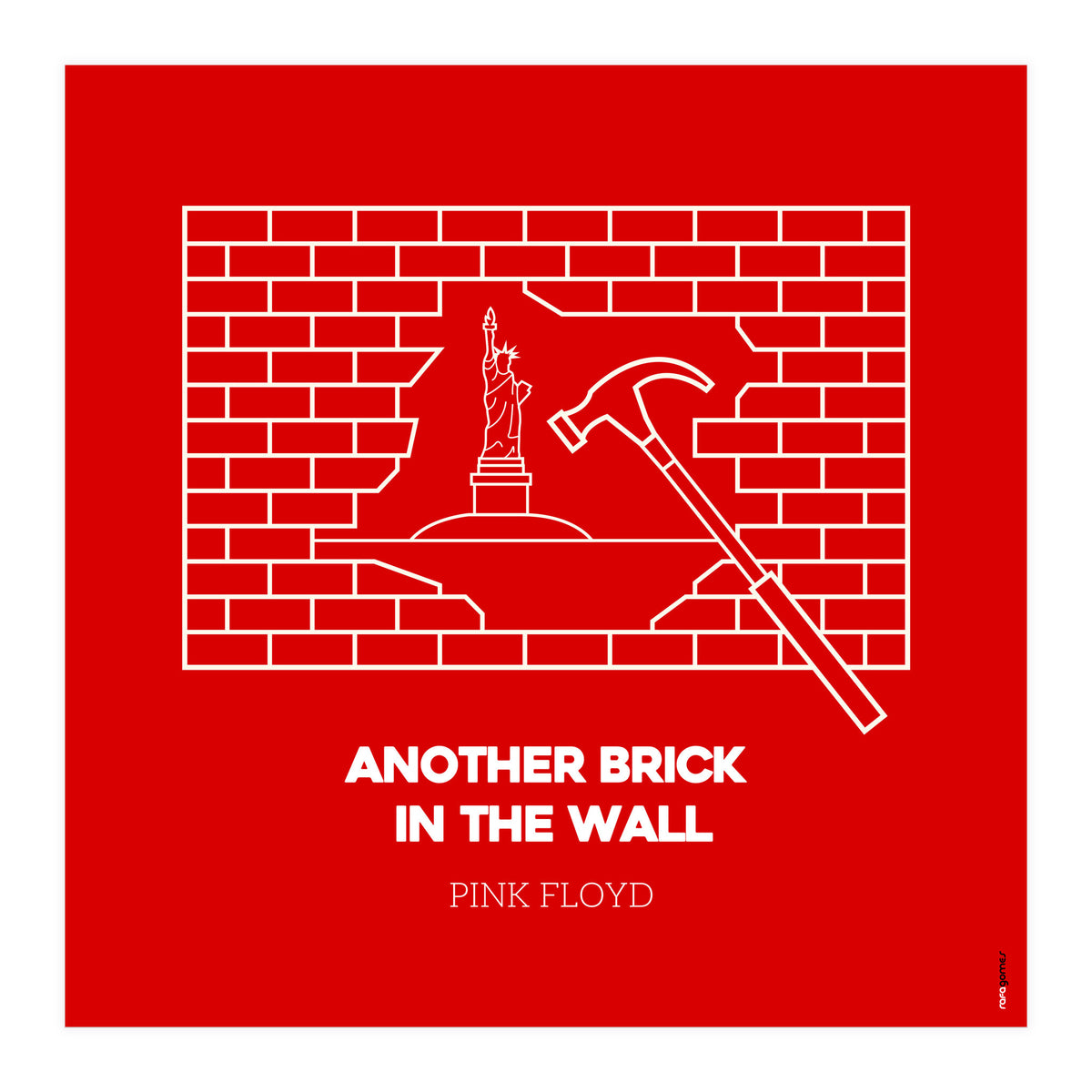 Pink Floyd Another Brickin The Wall (Print Only)