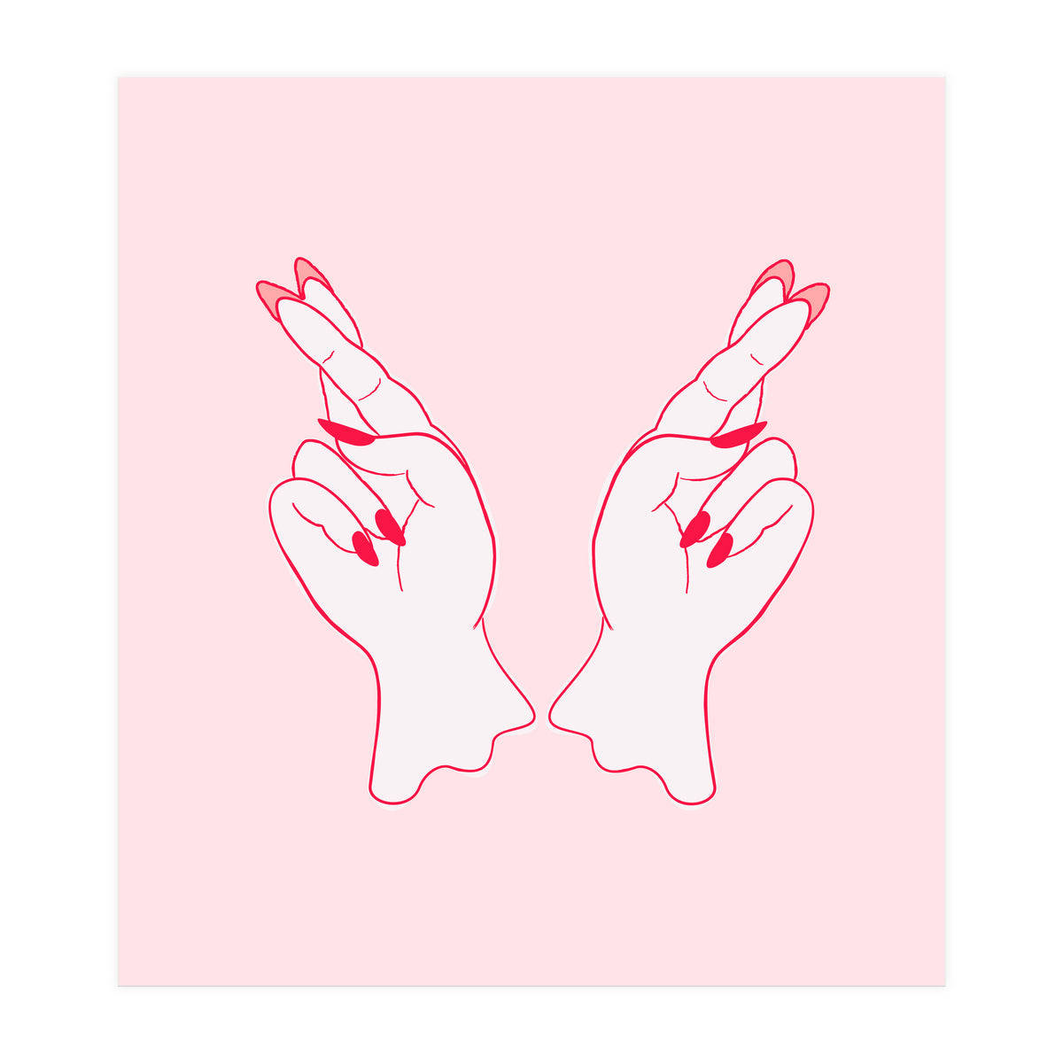 Fingers crossed (Print Only)