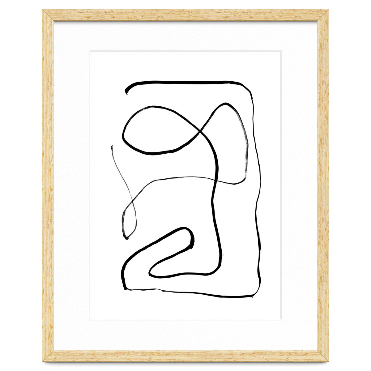 Mid-Century Line Art Print #2