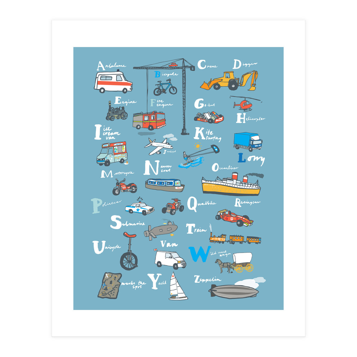 Vehicle ABC Print (Print Only)