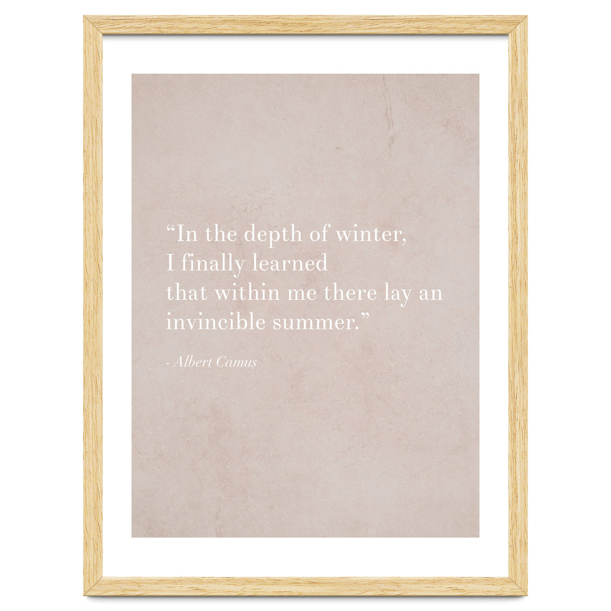 An Invincible Summer By Camus