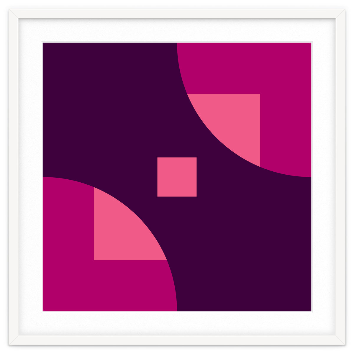 Geometric Shapes No. 1 - purple & pink squares