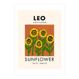Leo Birth Flower Sunflower (Print Only) thumbnail