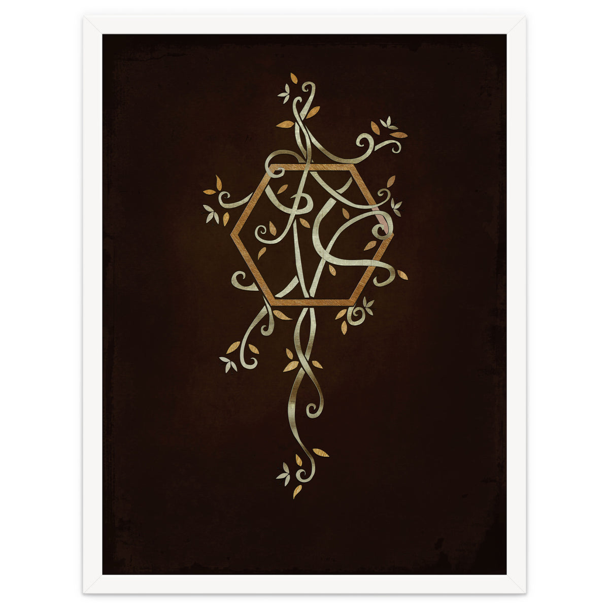 Flowering golden hexagon