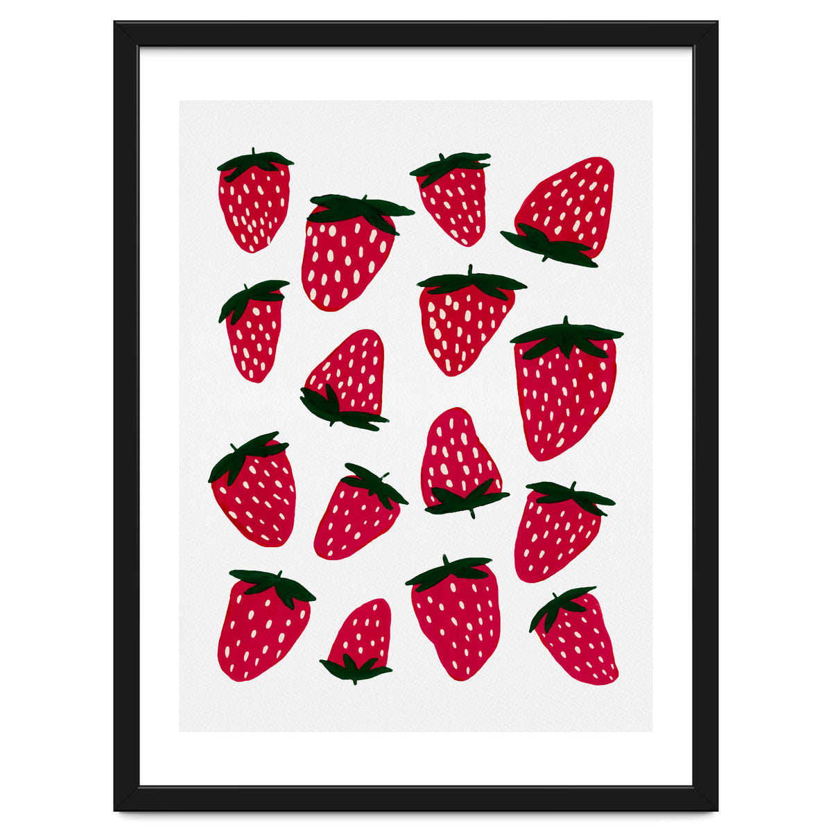 Summer strawberries red