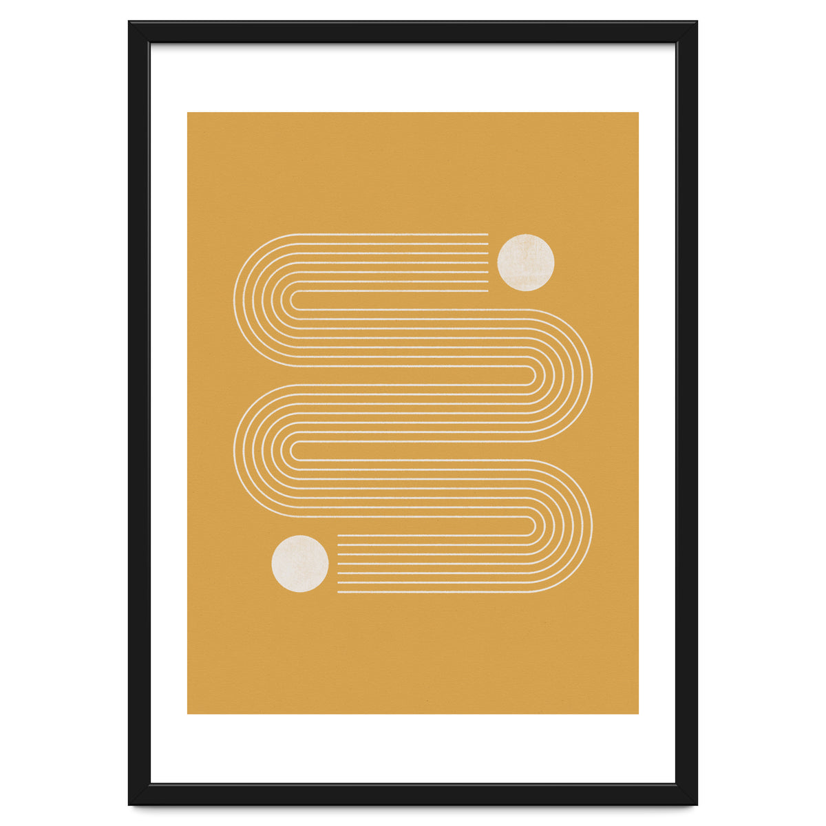 Mid-Century Modern No.20 - Woodblock Print